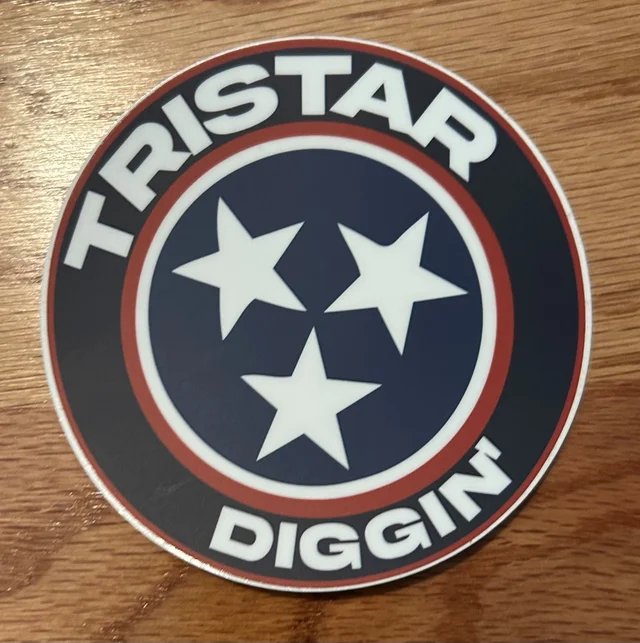 Tristar Diggin' Sticker #1